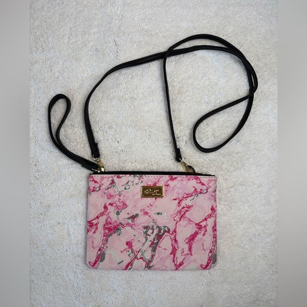 Betsey Johnson Small Marbled Crossbody Bag